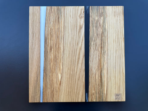 Plateau de service artisanal en bois et résine blanche, forme carrée, référence M1 – vue 2